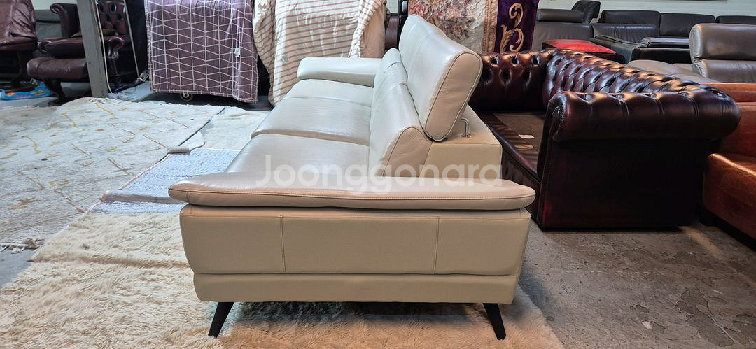 까사미아 쿠나 이태리 천연가죽 4인 소파(헤드업)--7