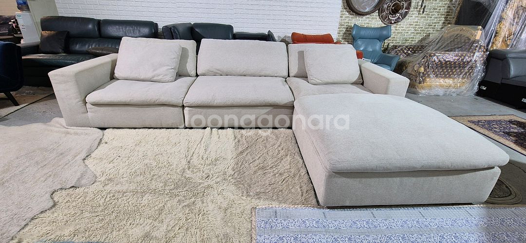 까사미아 캄포 클래식 4인 소파+오토만(드라이세탁완료)--0