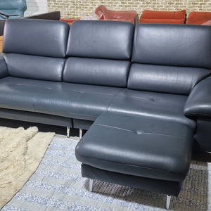 자코모 루셀 슈렁큰 천연 통가죽 3.5인 소파+스툴