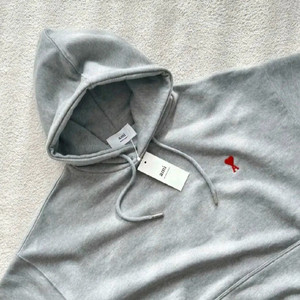 QR정품/아미 스몰로고 남녀공용 후드티 이미지