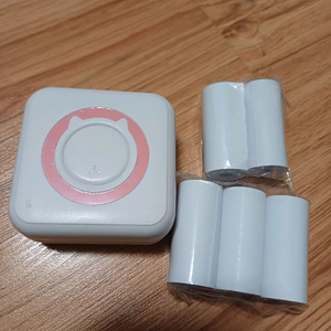 미니 블루투스 흑백 프린터기 사진인화 라벨프린터