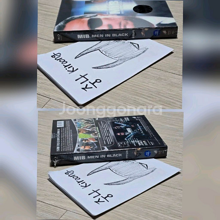 맨인블랙 1,2 스틸북 렌티큘러 한정판 블루레이 김치DVD(미개봉)--2