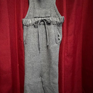 니트 멜빵 오버롤 롱원피스 FREE