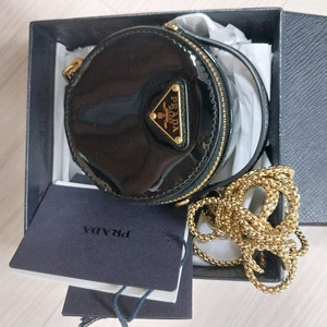 정품 프라다 체인 미니파우치 크로스백 새상품 풀박