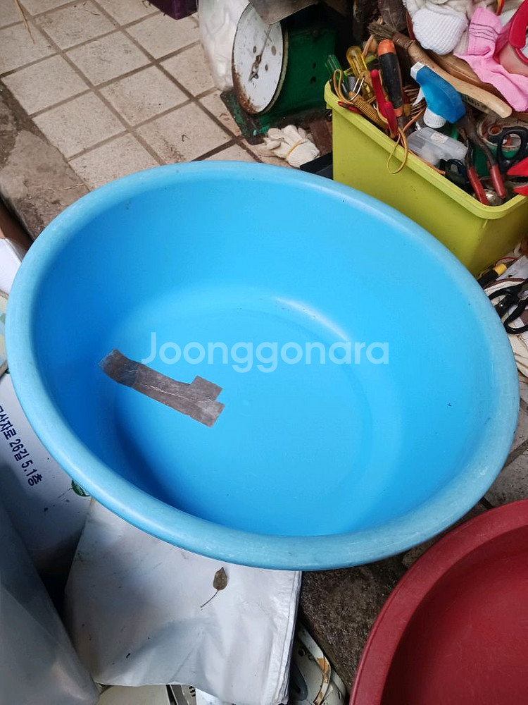 테이핑 플라스틱 다라이 총3개--0