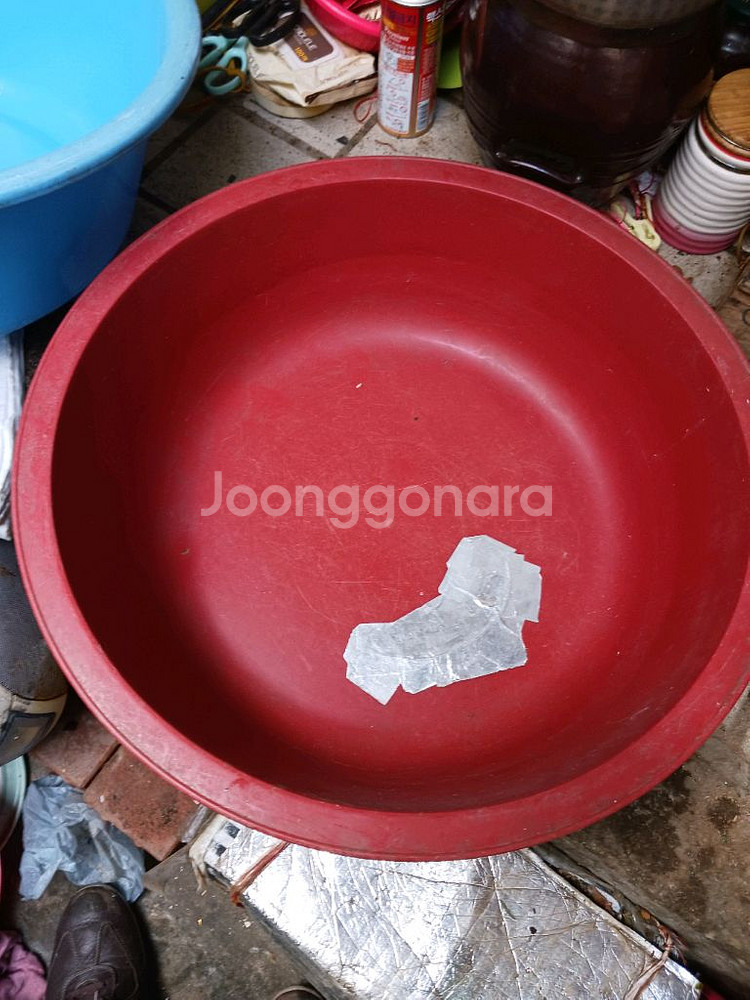 테이핑 플라스틱 다라이 총3개--2