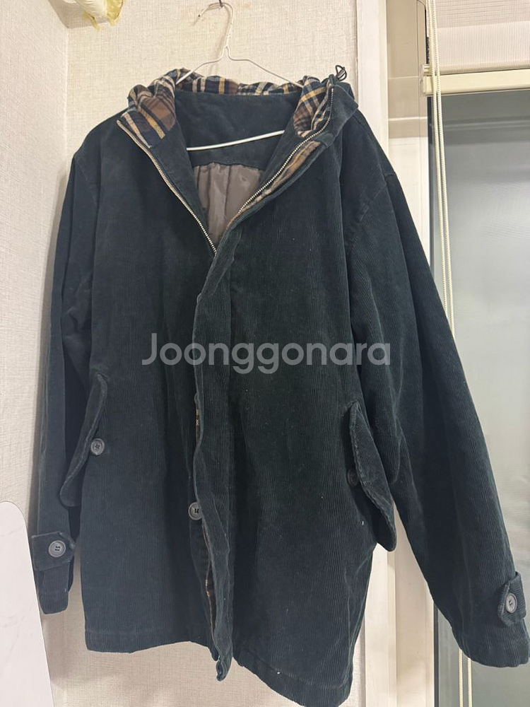 코듀로이 후드 자켓--0
