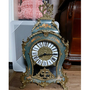 # 엔틱 이태리 원목 엔틱시계 장식품 소품 대형 탁상시계