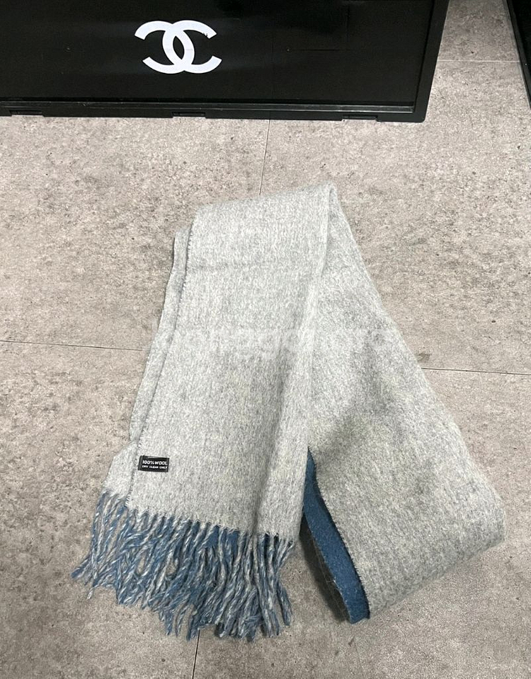 울100% 배색 머플러--0