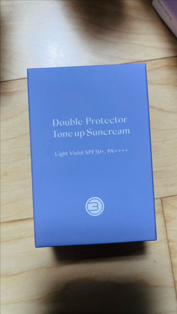 비큐셀 더블프로텍터 보라색 톤업 선크림--2