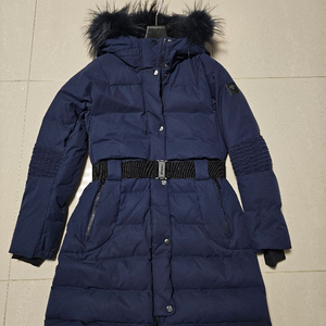 데상트 여성 롱패딩 네이비 90사이즈 방수가능 옷가볍고이쁨 이미지