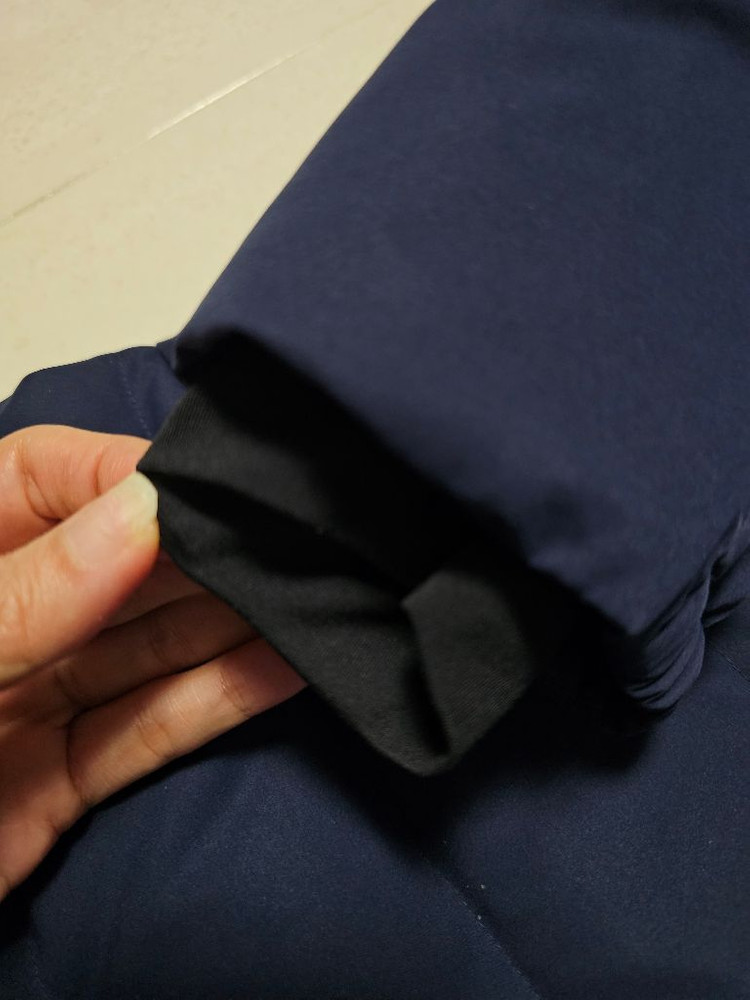 데상트 여성 롱패딩 네이비 90사이즈 방수가능 옷가볍고이쁨 이미지