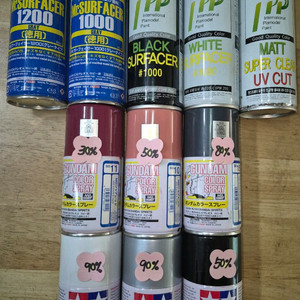 *일괄판매*프라모델전용(중고사용품)타미야외11종~스프레이페인트*헤이리영웅