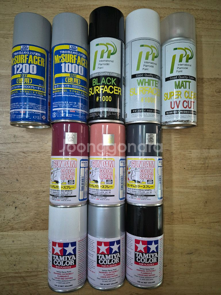 *일괄판매*프라모델전용(중고사용품)타미야외11종~스프레이페인트*헤이리영웅--6