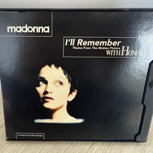 마돈나의 Ill Remember With Honors CD 싱글 이미지