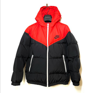나이키 빈티지 윈드러너 오리털 패딩 자켓 레드/블랙 남녀공용 90사이즈 이미지