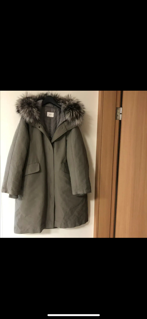 코오롱 에피그램 폭스 덕다운 투웨이 후드 야상패딩 다운 점퍼 자켓 코트--1