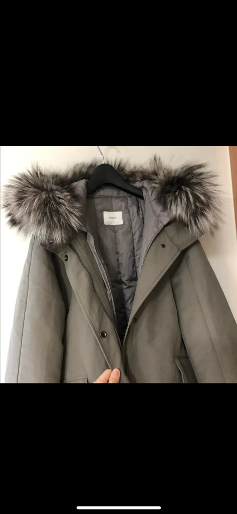 코오롱 에피그램 폭스 덕다운 투웨이 후드 야상패딩 다운 점퍼 자켓 코트--3