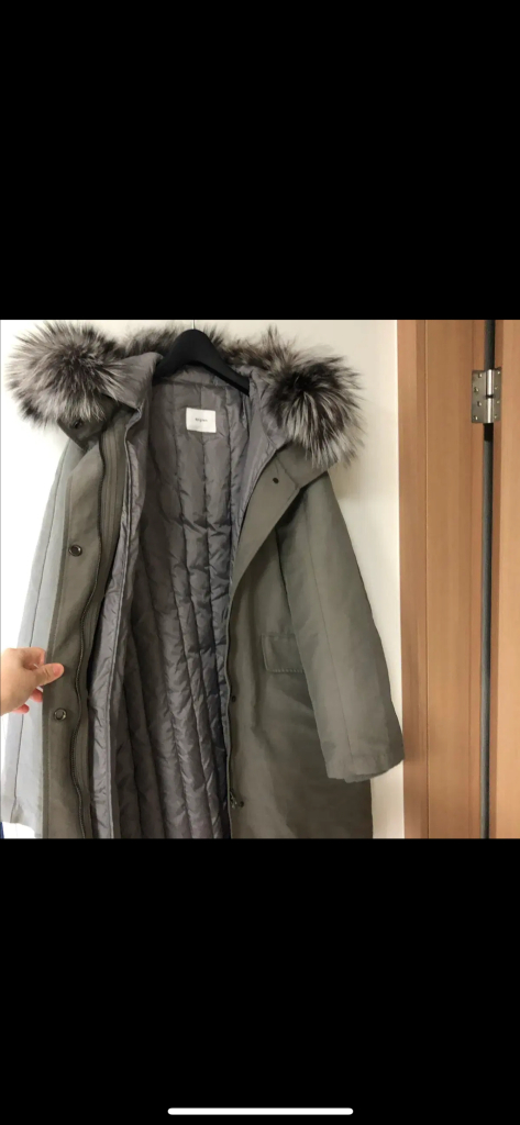 코오롱 에피그램 폭스 덕다운 투웨이 후드 야상패딩 다운 점퍼 자켓 코트--4