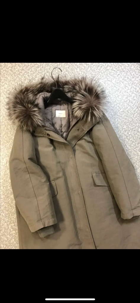 코오롱 에피그램 폭스 덕다운 투웨이 후드 야상패딩 다운 점퍼 자켓 코트--8