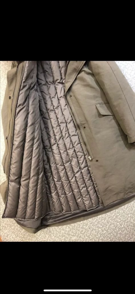 코오롱 에피그램 폭스 덕다운 투웨이 후드 야상패딩 다운 점퍼 자켓 코트--9