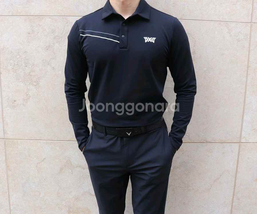 pxg 남성 골프 기모 티셔츠--0