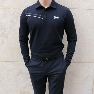 pxg 남성 골프 기모 티셔츠