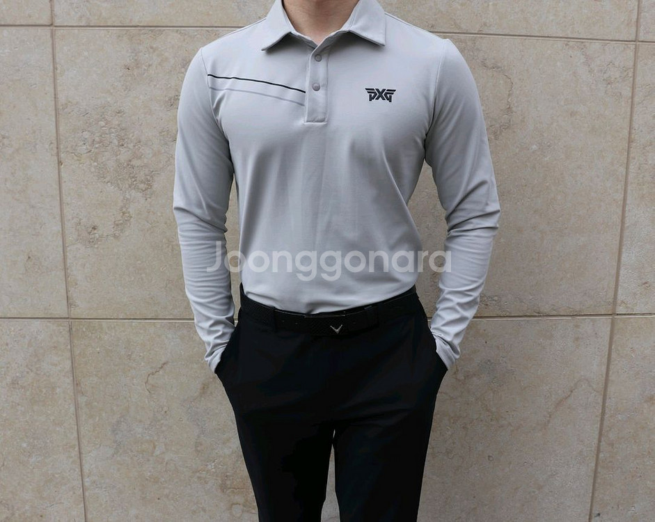 pxg 남성 골프 기모 티셔츠--1