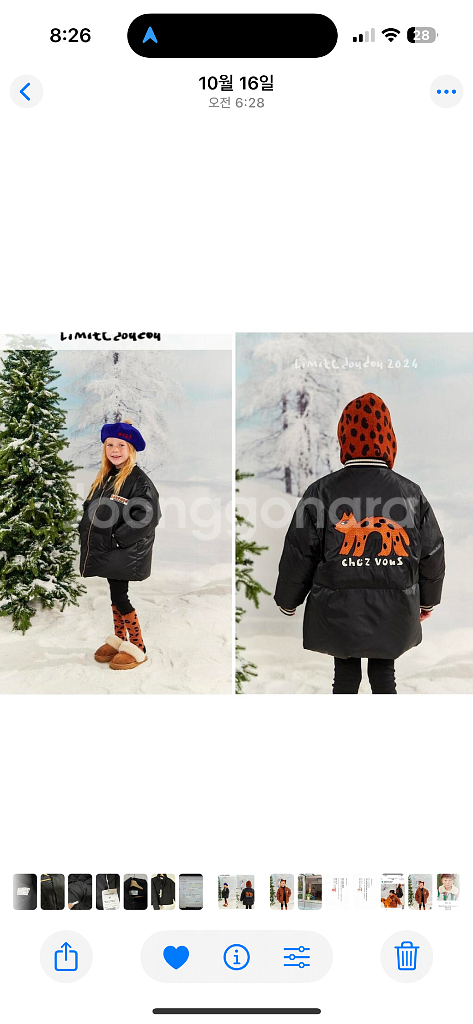 리미떼두두 레오파드양면패딩 3xl--0