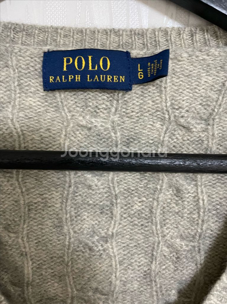 폴로 브이넥 니트정품 L사이즈--1