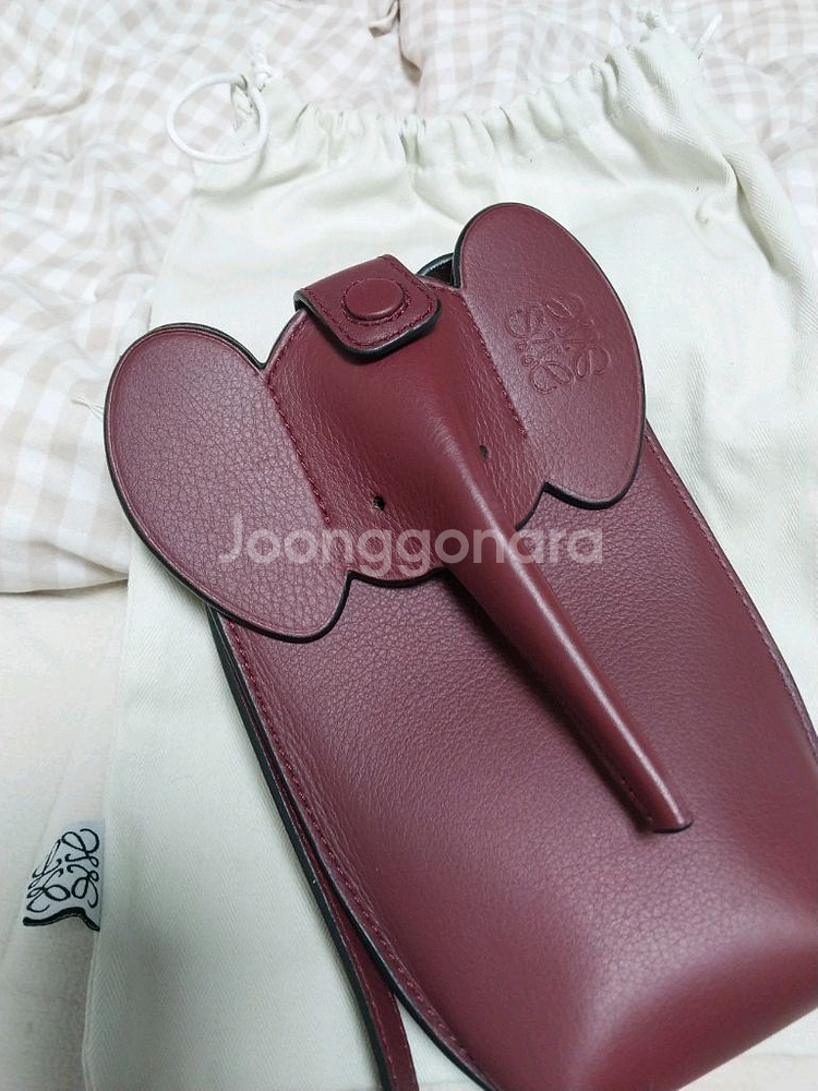 정품 로에베 엘리펀트 포켓 파우치 컨디션 쵝오--0