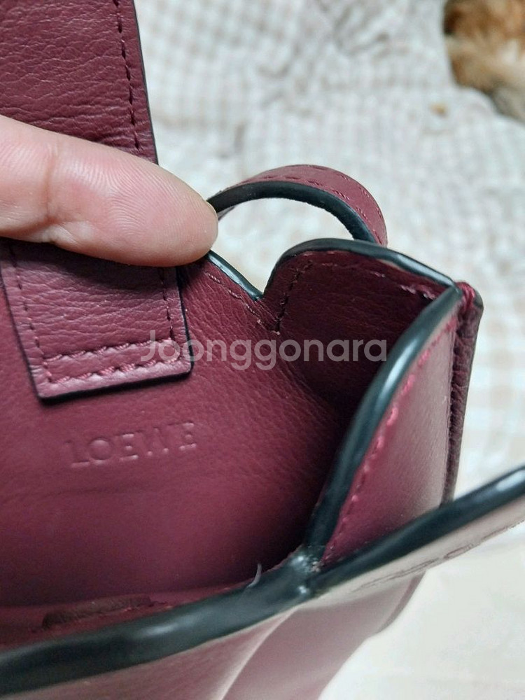 정품 로에베 엘리펀트 포켓 파우치 컨디션 쵝오--4