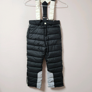 130사이즈 웰튼 검정색 하얀멜빵 스키복 하의 바지