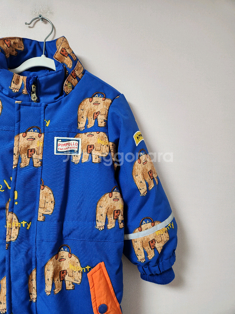 3T 4T pimpollo 파랑색 올인원 스키복--2