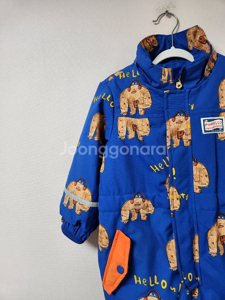 3T 4T pimpollo 파랑색 올인원 스키복--3