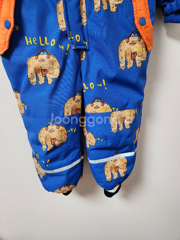 3T 4T pimpollo 파랑색 올인원 스키복--4