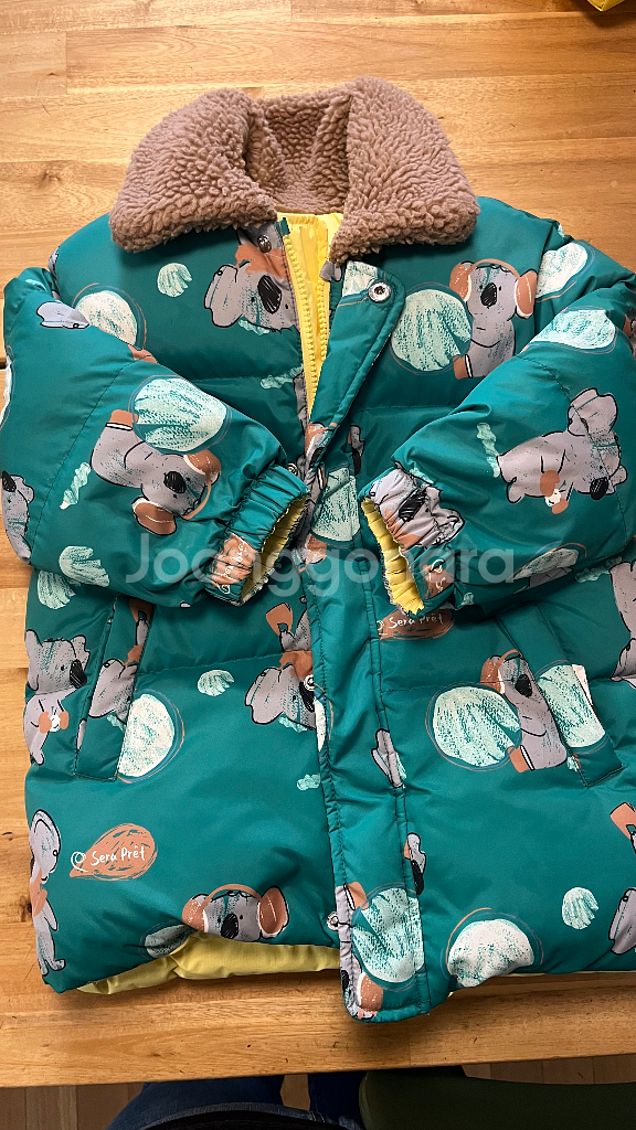 밀리밤 양면 패딩점퍼 120--0