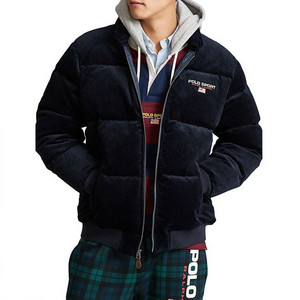 폴로스포츠 팔라스 코듀로이 덕다운파카 네이비