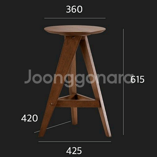 말라카 월넛 바체어/의자/바스툴 2개 세트(사이드 테이블/협탁으로 활용 가능)--2