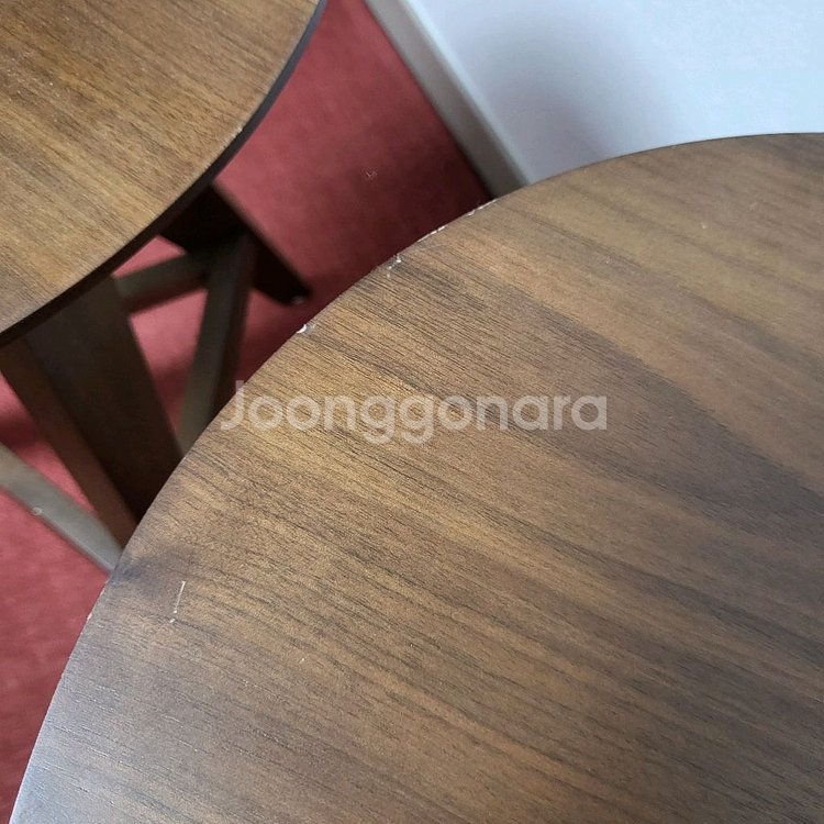 말라카 월넛 바체어/의자/바스툴 2개 세트(사이드 테이블/협탁으로 활용 가능)--3