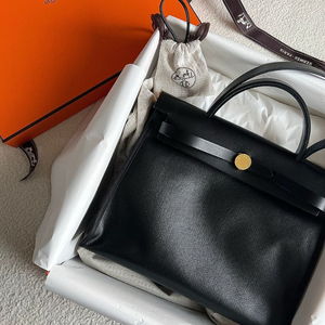 에르메스 에르백31 코팅 블랙 금장 새상품