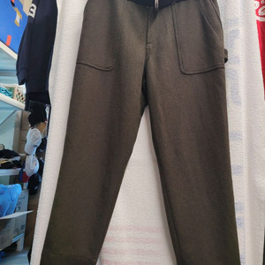 비슬로우 스탠다드 두툼한 모직 팬츠 남성 31~32