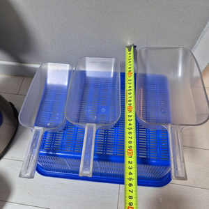 투명 스쿱 주걱 삽