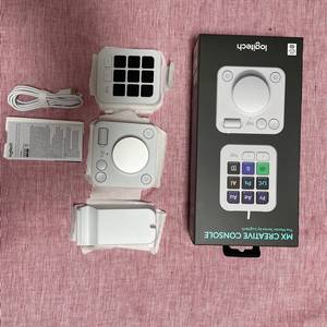 로지텍 MX CREATIVE CONSOLE 화이트 풀박 거의 새거입니다.(안전결제)