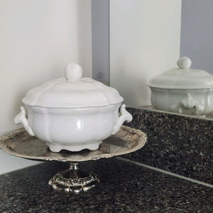 앤틱프랑스튜린 테린 르네빌 luneville 프렌치접시 빈티지접시 앤틱접시 프랑스보울 이미지