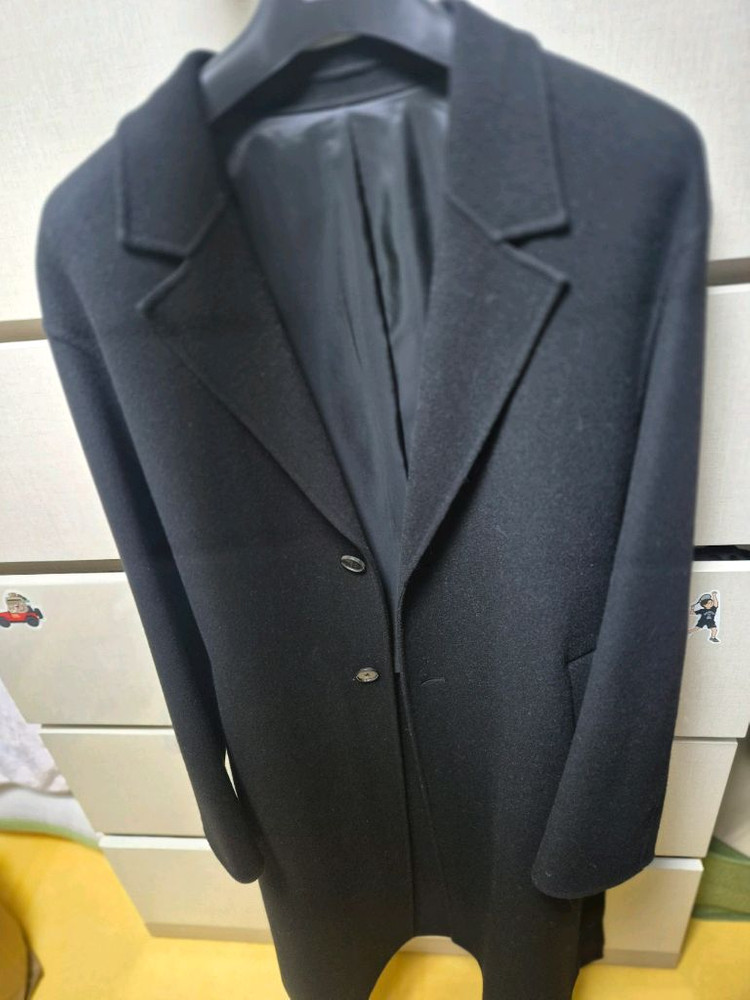 (새상품)더니트컴퍼니 로브 핸드메이드 코트 블랙(L) 이미지