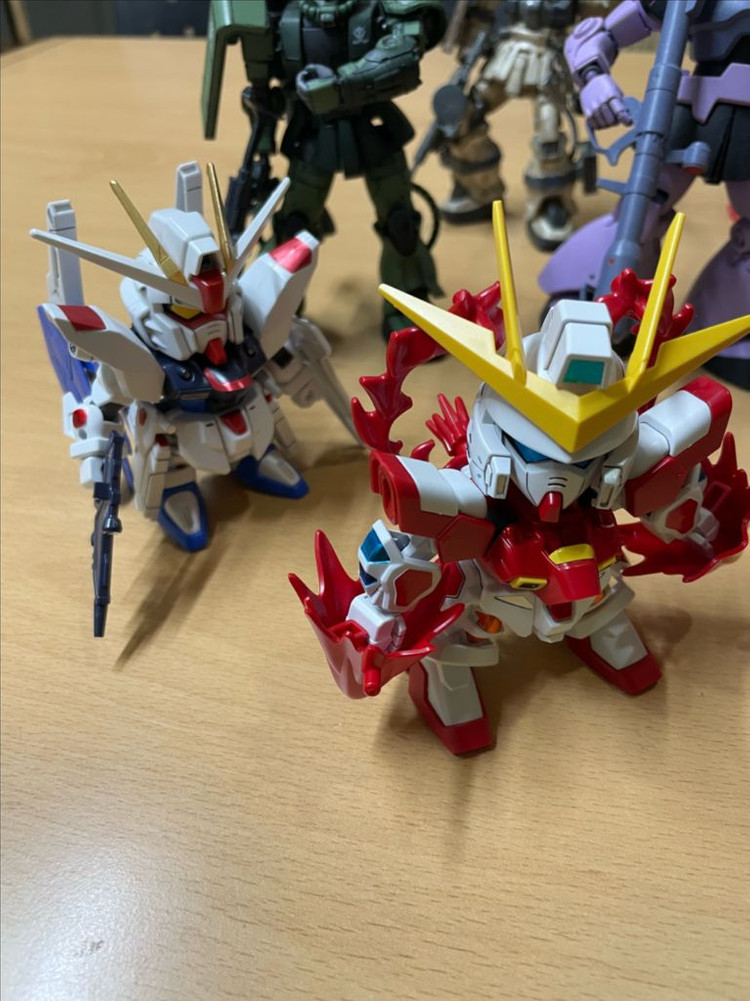 건담 hg,sd 도색,마감 작업된 조립품--6