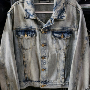 1회착 피어오브갓 에센셜 연청 데님 자켓 트러커 청자켓