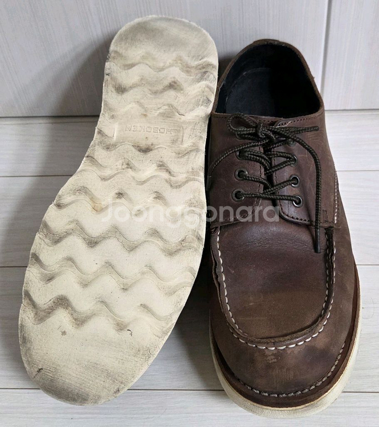 호보켄 낭성 브라운 단화 280mm--4