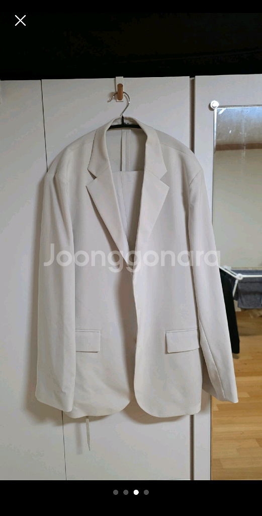 유니클로 C 감탄셋업 오프화이트--2